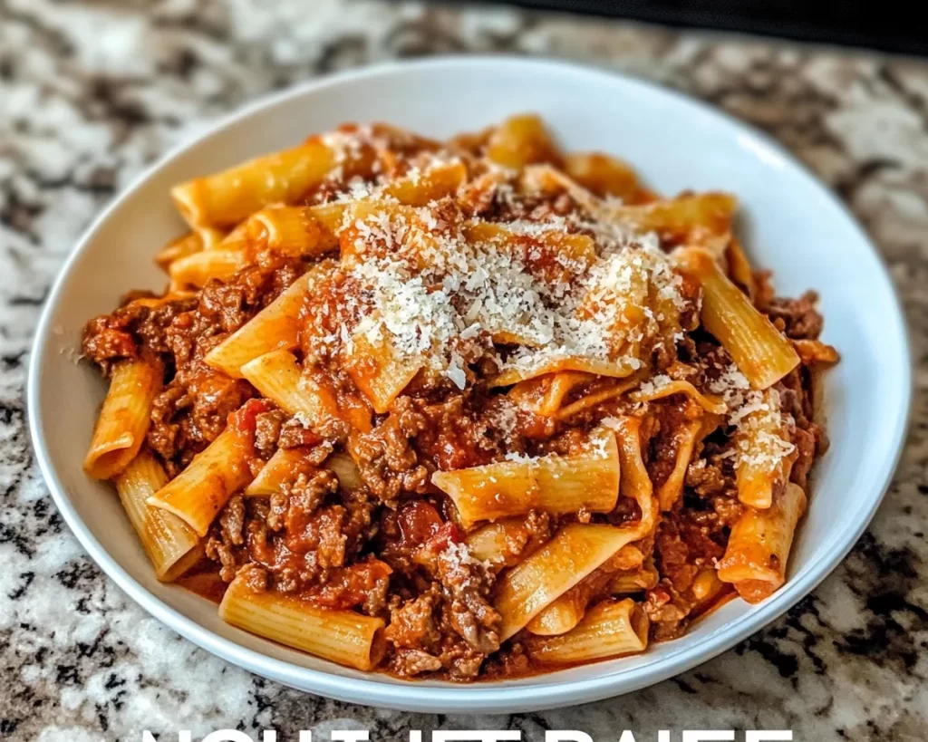 Mouthwatering Beef Ragu Pasta