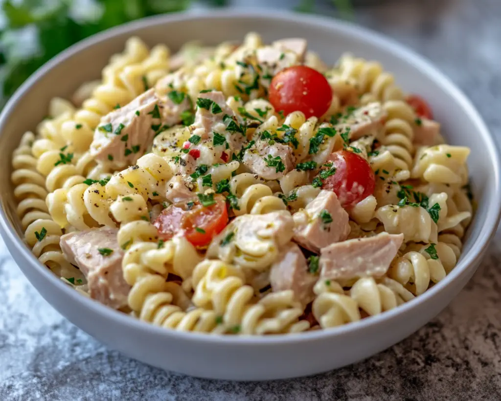 Tuna Pasta Salad with Olive Oil