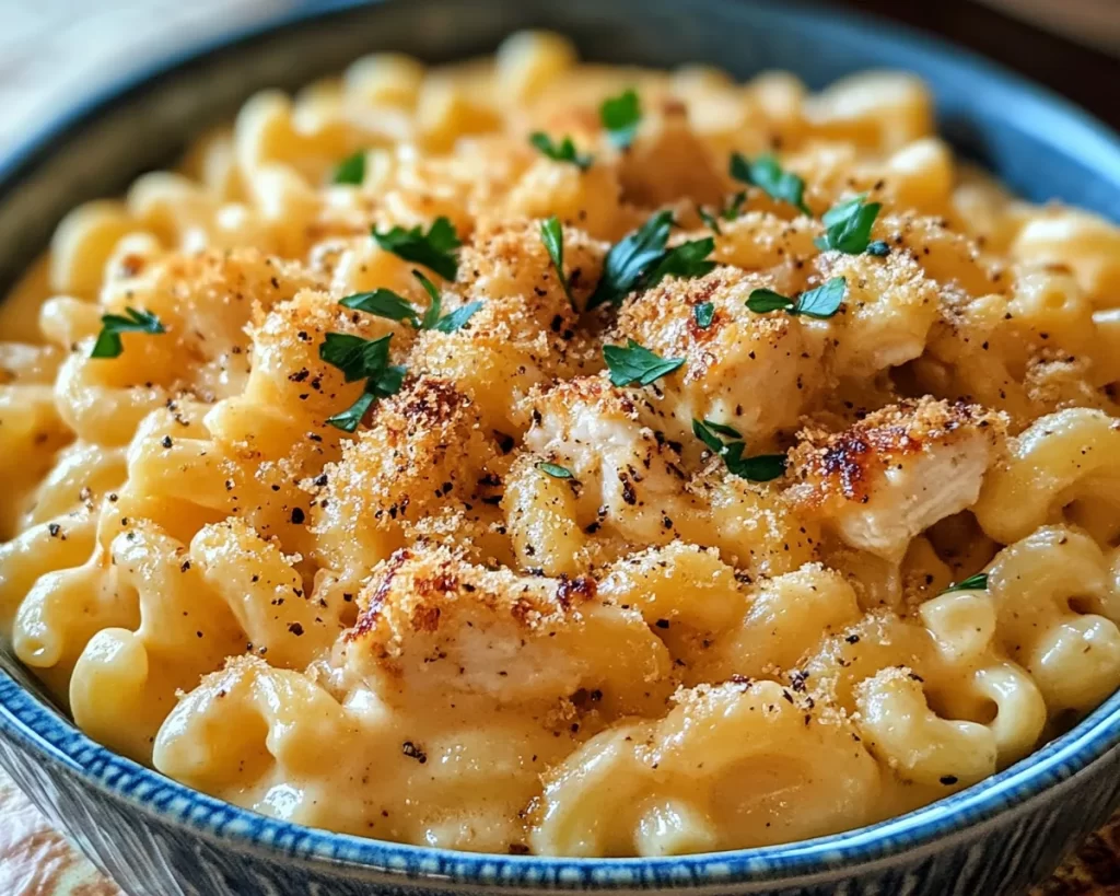 Flavorful Honey Pepper Chicken Mac & Cheese