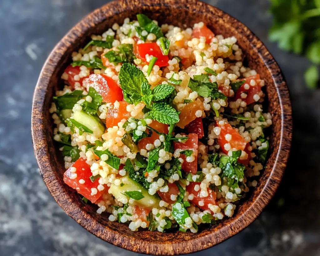 Mediterranean Couscous Salad with Herbs