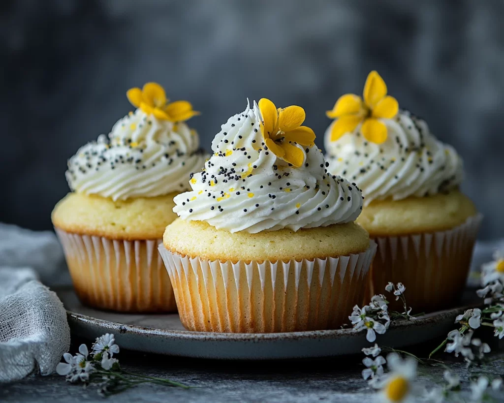 Spring Cupcakes: Lemon Poppy Seed Cupcakes