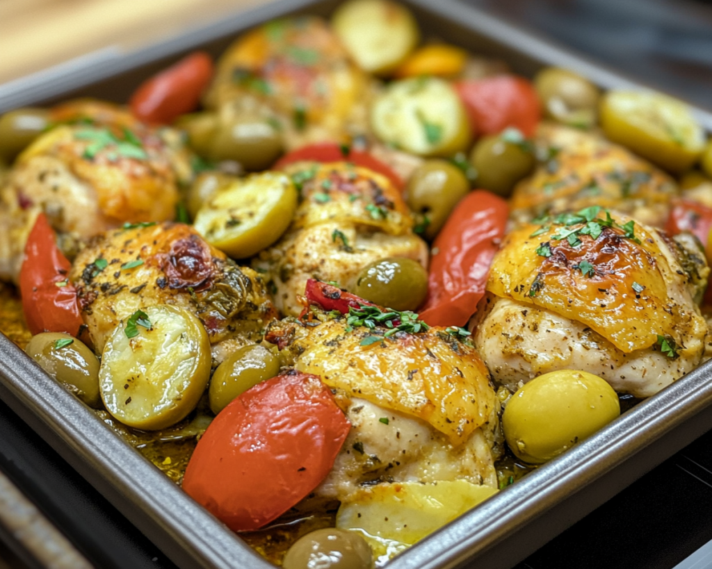 Mediterranean Baked Chicken with Olives