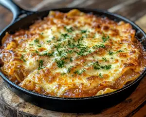 French Onion Skillet Lasagna (Savory & Cheesy One-Pan Meal)