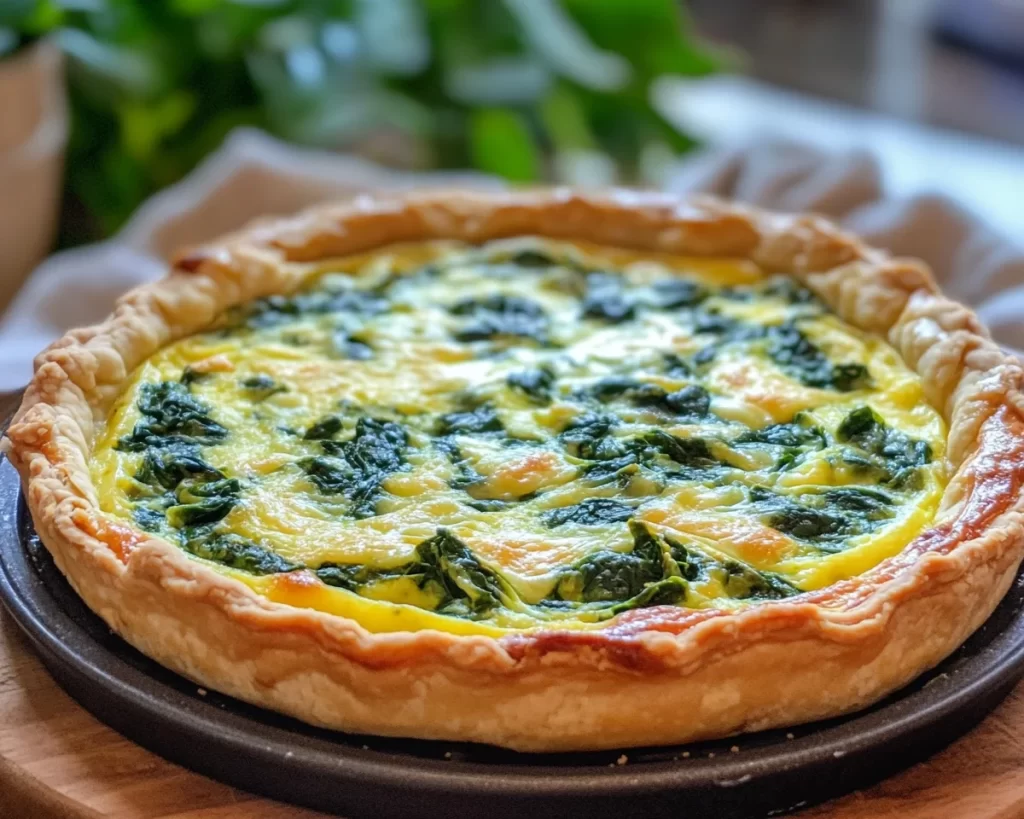 Easter Spinach and Cheese Quiche