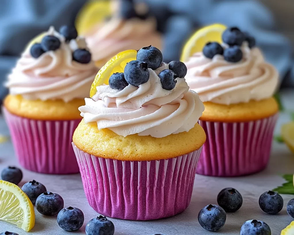 Spring Cupcakes: Lemon Blueberry Cupcakes