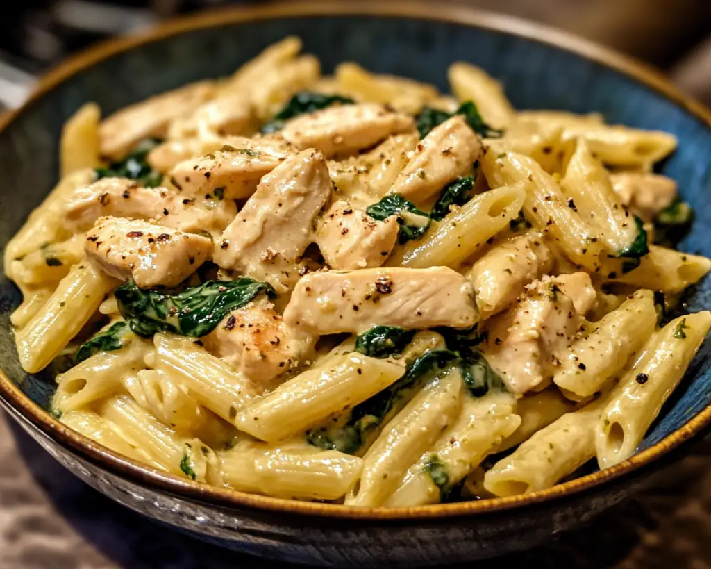 Creamy Spinach Chicken Pasta