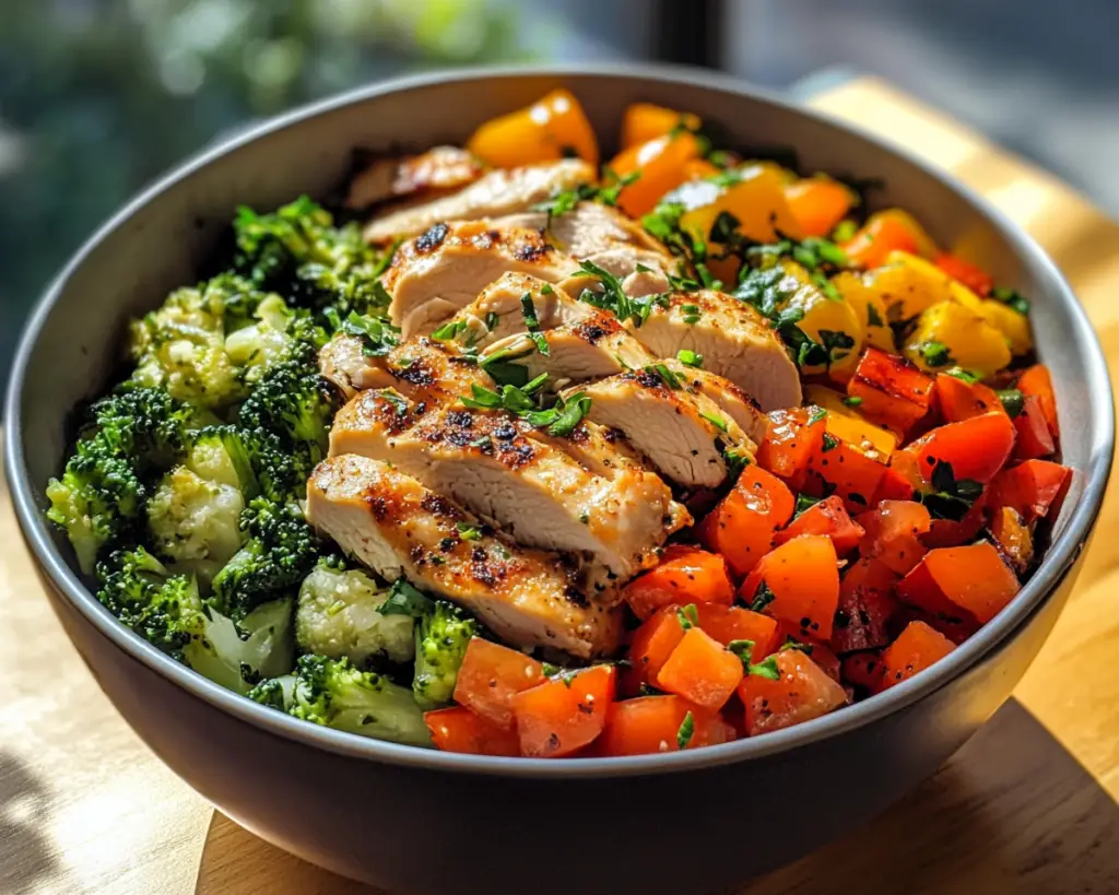 Healthy Chicken and Veggie Bowl
