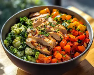 Healthy Chicken and Veggie Bowl