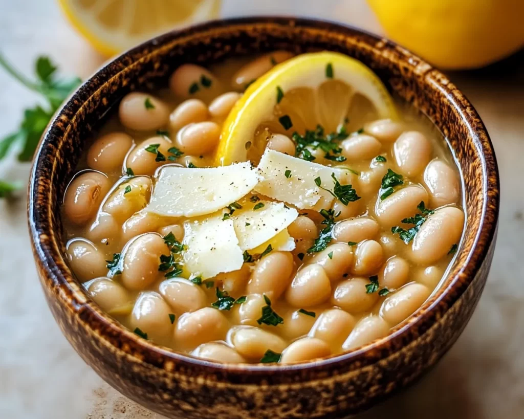 White Beans With Parmesan And Lemon