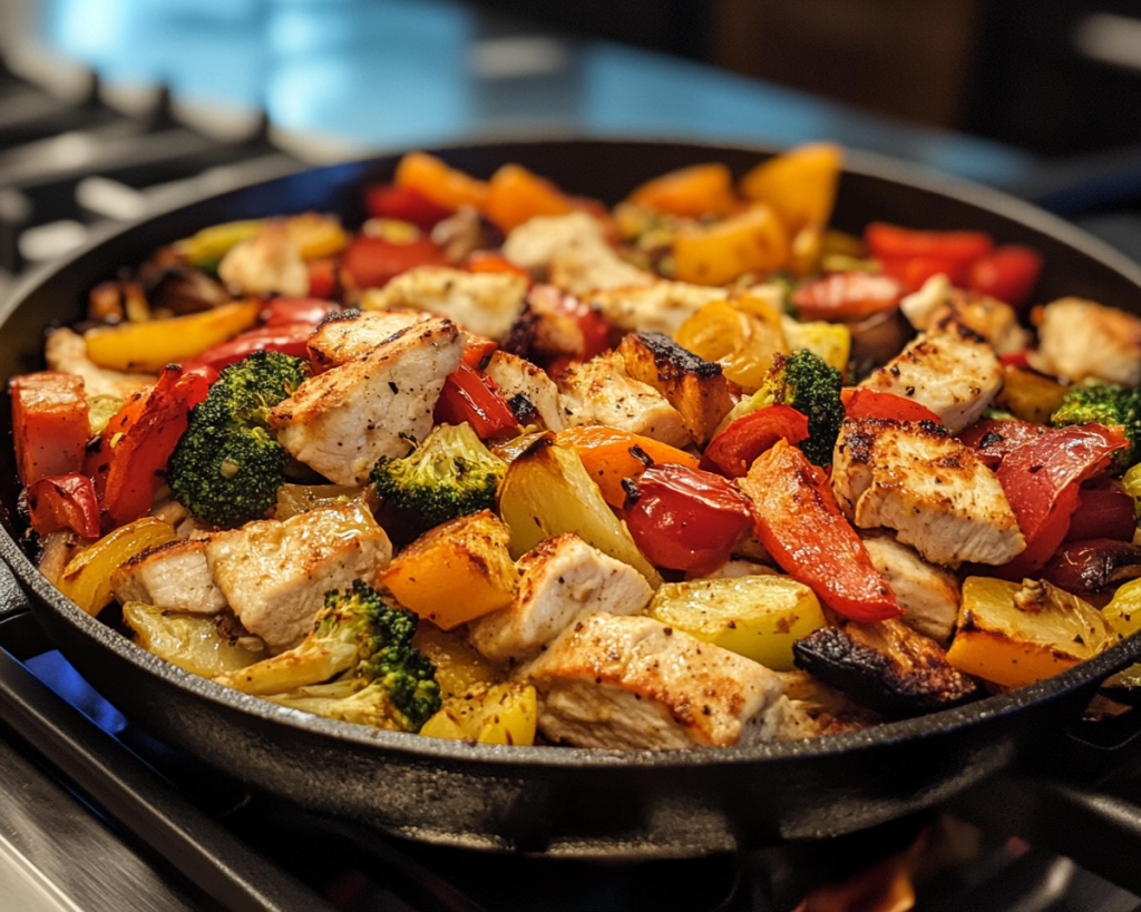 Healthy Turkey and Veggie Skillet
