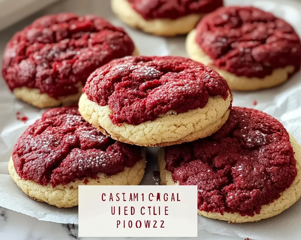 Classic Crumbl Copycat Red Velvet Cookies