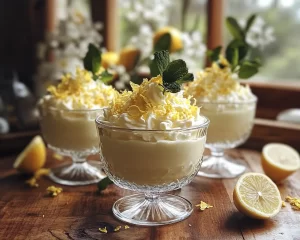 Spring Desserts: Lemon Mousse Cups (Easy + Fluffy)
