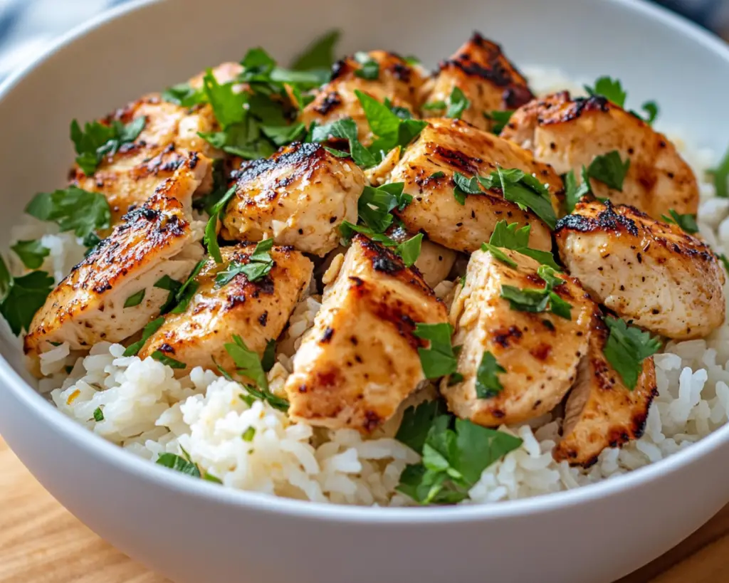 Garlic Butter Chicken with Rice