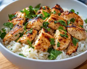 Garlic Butter Chicken with Rice