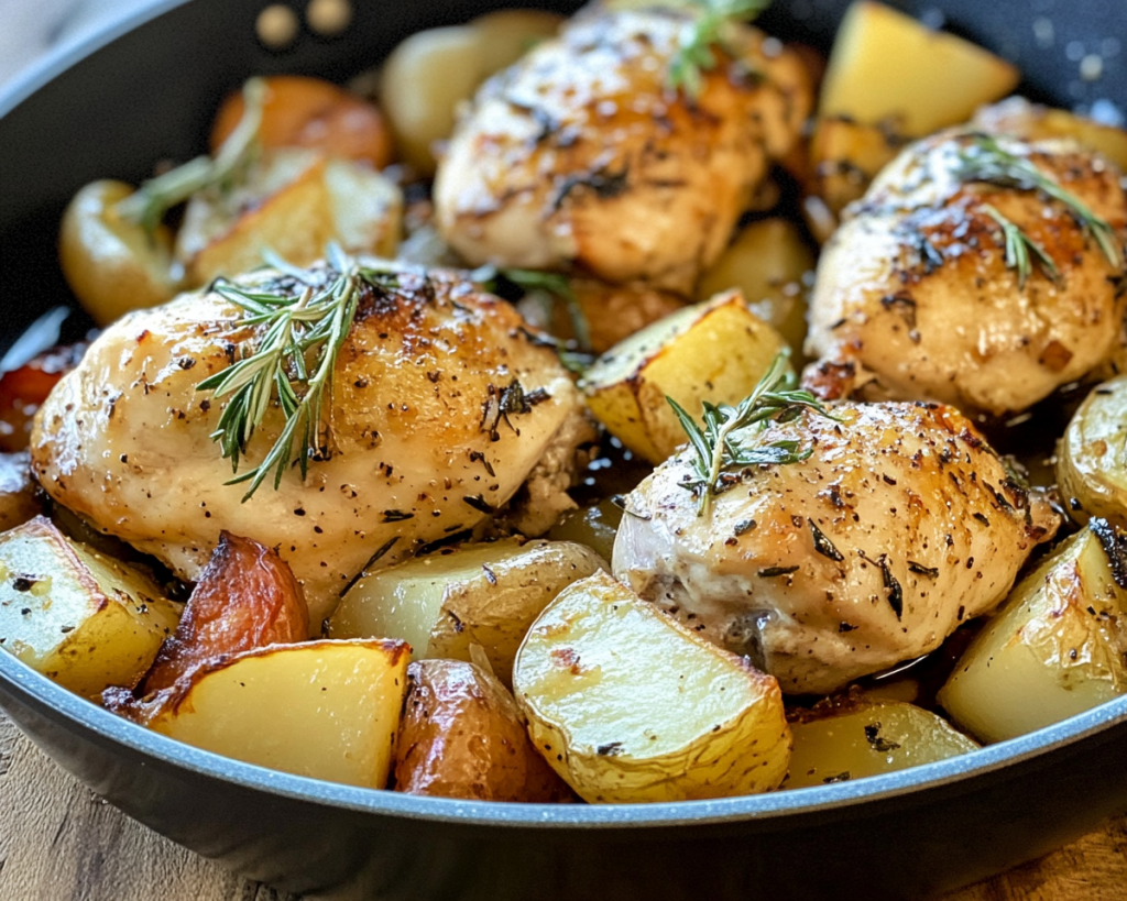 One-Pan Chicken and Potatoes – Easy Comfort Dinner