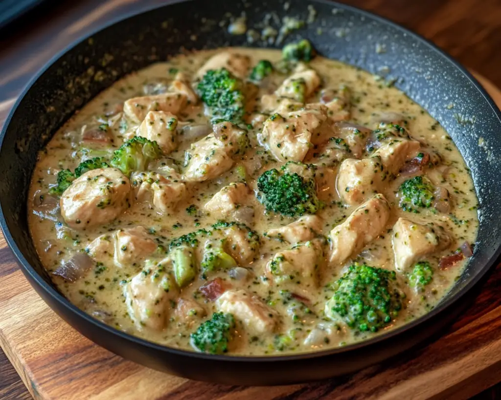 Chicken and Broccoli Creamy Skillet