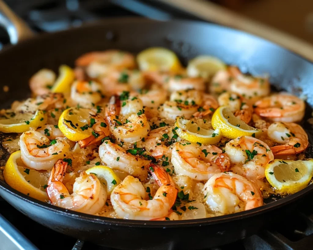 Spring Dinner: Lemon Garlic Shrimp Skillet (Quick)