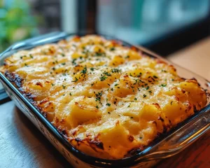 Funeral Potatoes with Hashbrowns (Extra Cheesy)