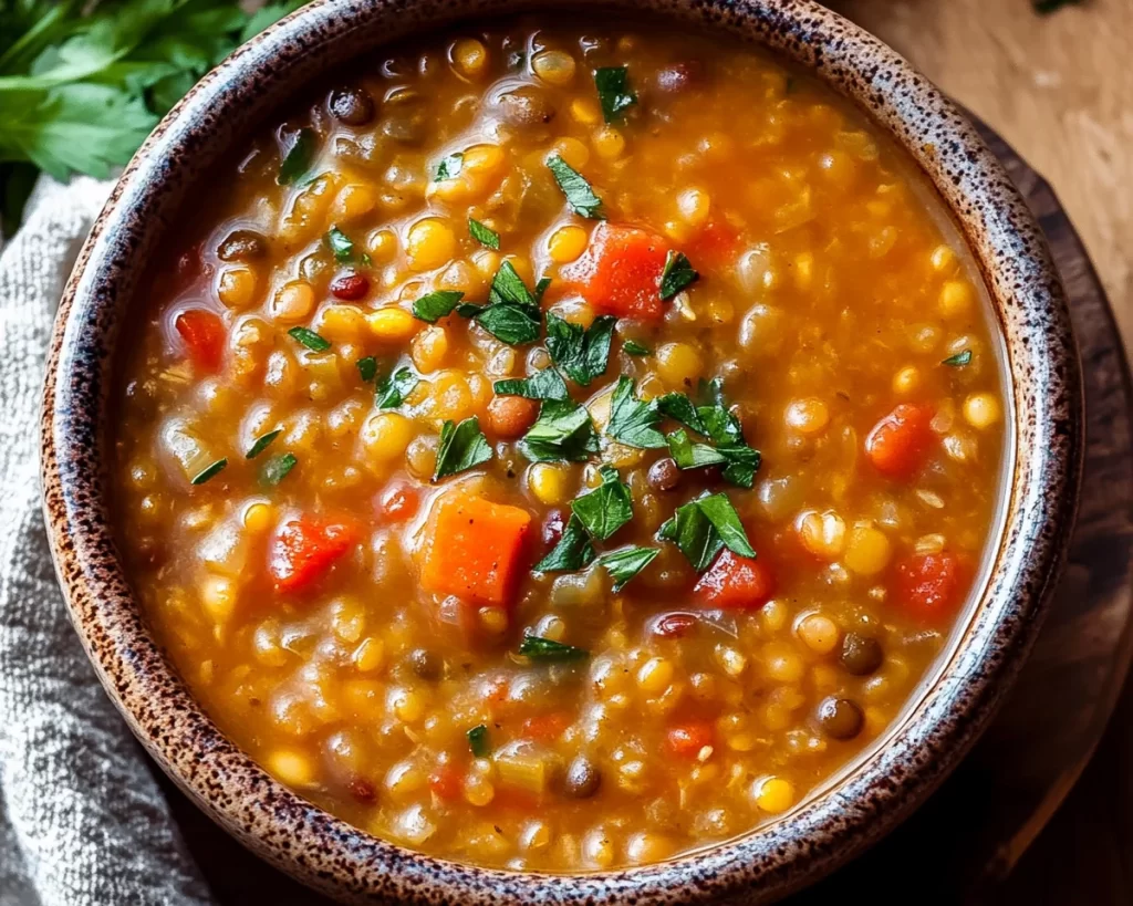 Wholesome Lentil Rice Soup