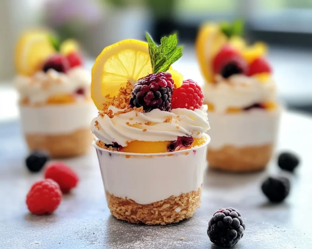 Spring Desserts: Lemon Berry Parfait Cups