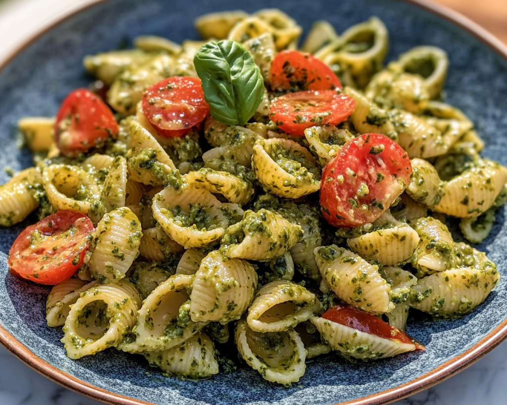 Pasta Salad with Spinach Pesto