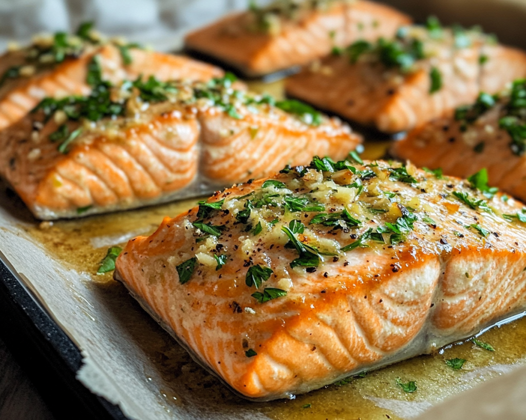 Roasted Salmon with Dijon and Herbs