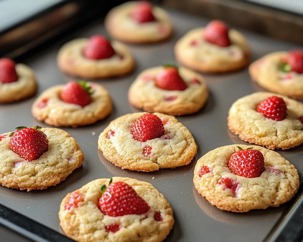 Spring Baking: Strawberry Cookies (Soft)