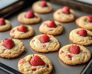 Spring Baking: Strawberry Cookies (Soft)