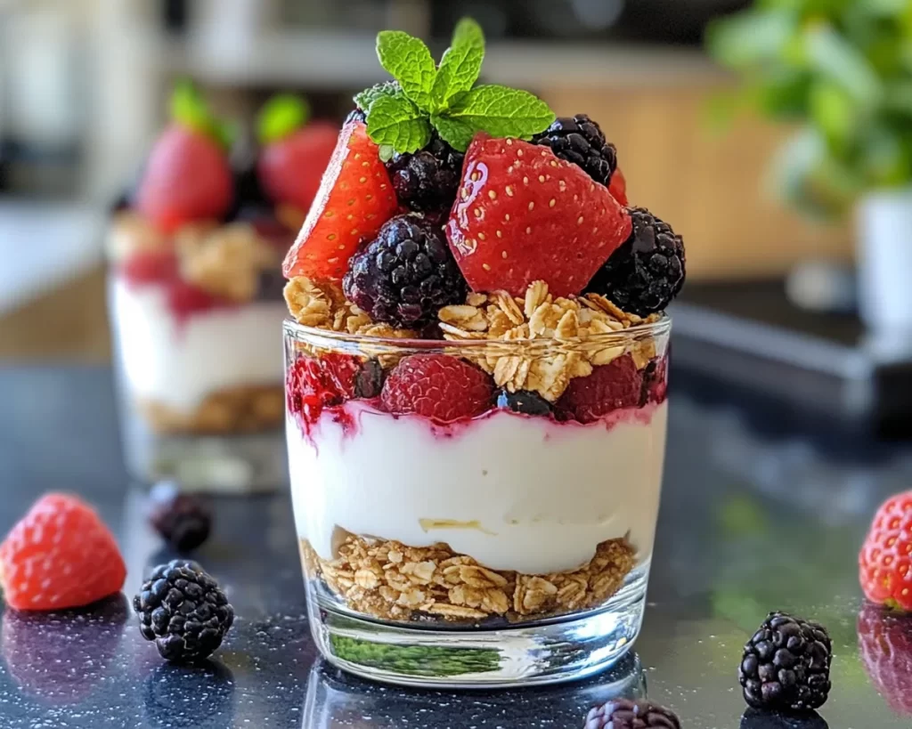 Mother’s Day Berry Yogurt Parfaits