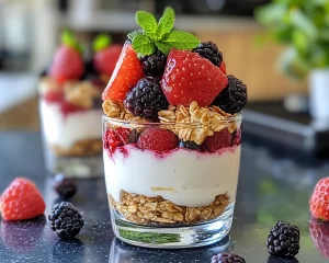 Mother’s Day Berry Yogurt Parfaits