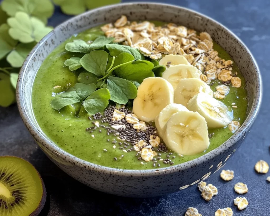 St Patrick’s Day Green Smoothie Bowl