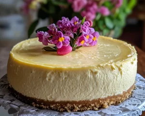 Easter Vanilla Bean Cheesecake