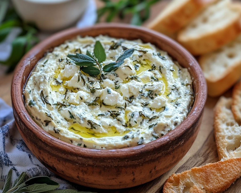 What Makes This Herb and Feta Dip So Creamy?