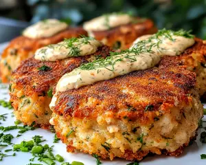 Vegan Crab Cakes with Creamy Dill Remoulade