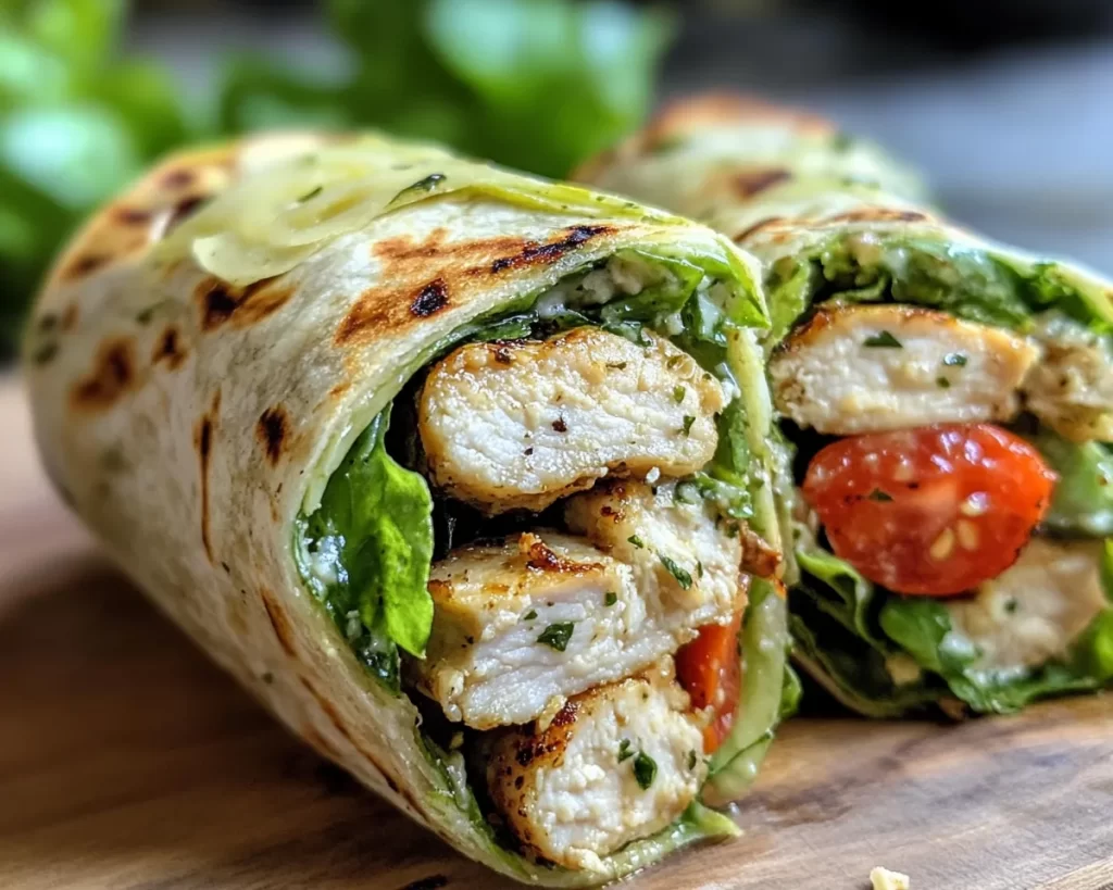 Spring Dinner Recipes: Chicken Caesar Wraps