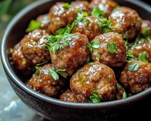 St Patrick’s Day Guinness Glazed Meatballs