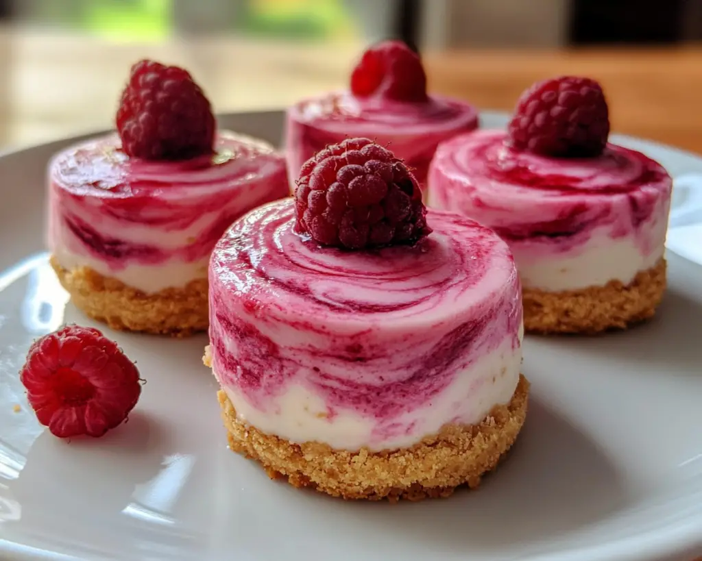 Berry Swirl Cheesecake Bites (Easy No-Bake Dessert)