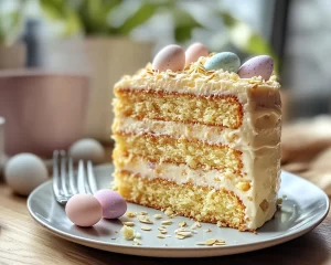 Easter Vanilla Almond Cake