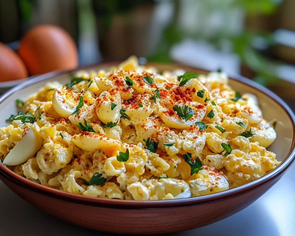 Easter Deviled Egg Pasta Salad