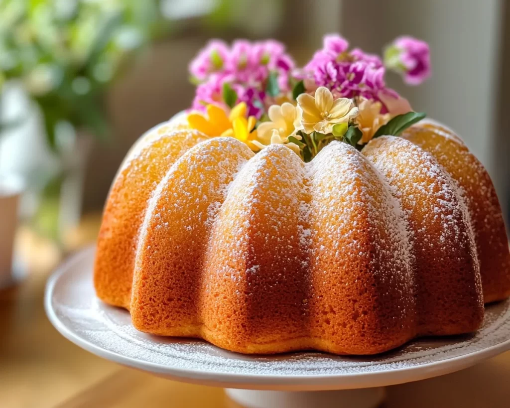 Spring Cake: Lemon Vanilla Bundt Cake