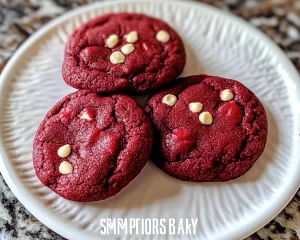 Simple Small Batch Red Velvet Cookies