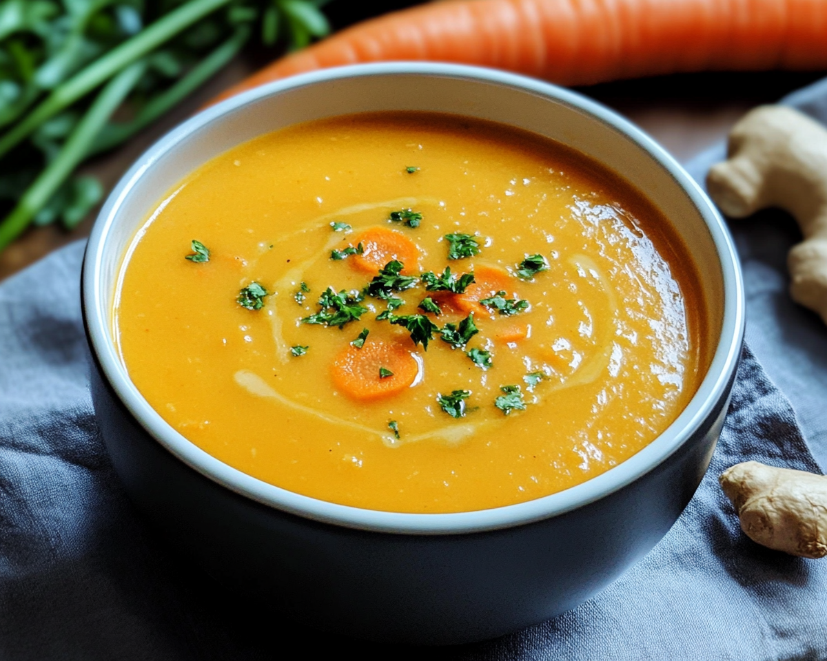 Cozy Carrot Ginger Soup Recipe
