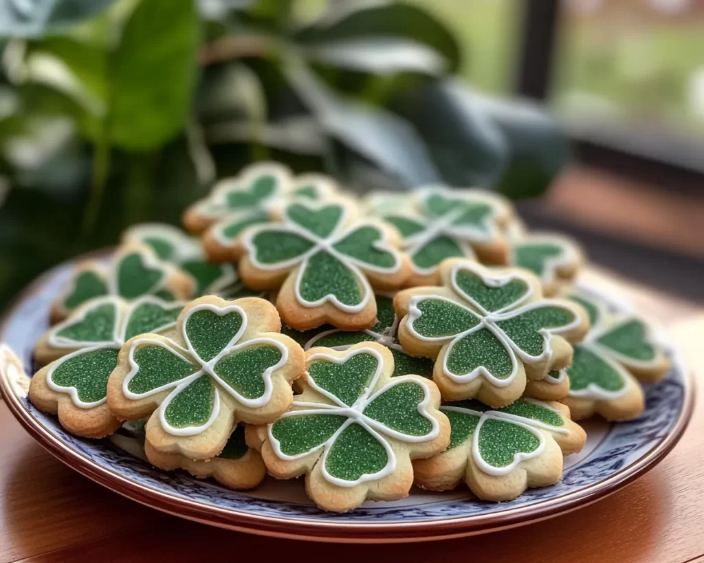 St Patrick’s Day Shamrock Sugar Cookies