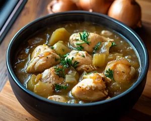 Cozy Onion and Chicken Stew Recipe