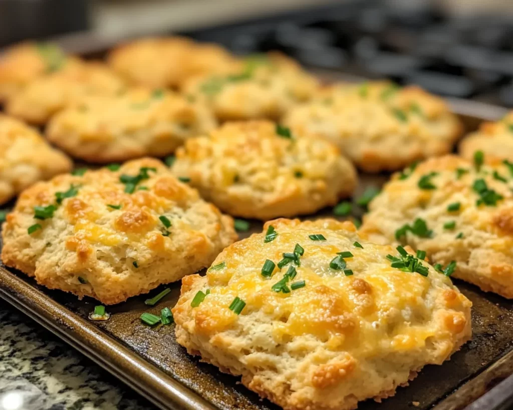 St Patrick’s Day Cheddar and Chive Biscuits