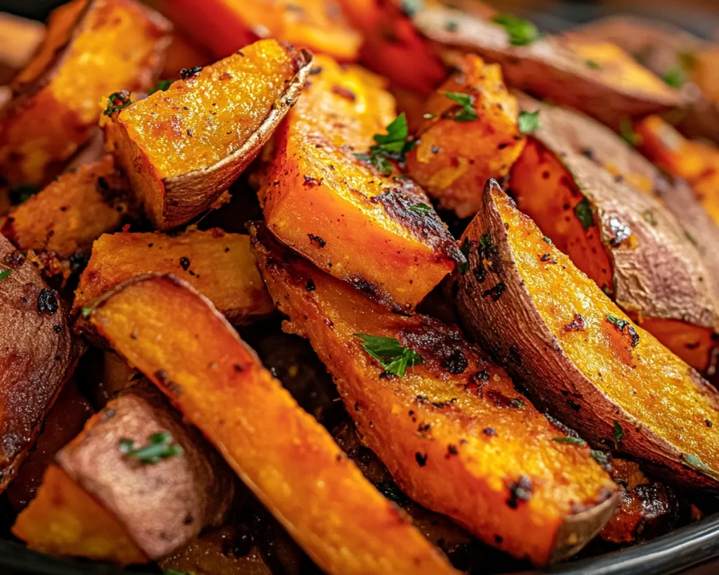 Summer Side Dishes: Crispy Roasted Sweet Potatoes