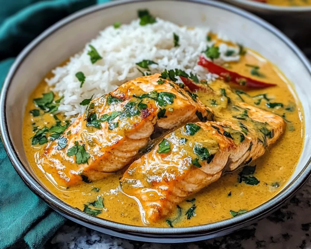 Savory Coconut Curry Salmon Recipe