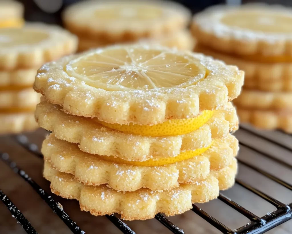 Mother’s Day Lemon Shortbread Cookies
