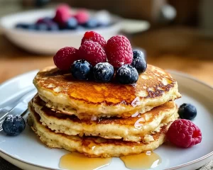 Protein-Packed 3 Ingredient Cottage Cheese Pancakes