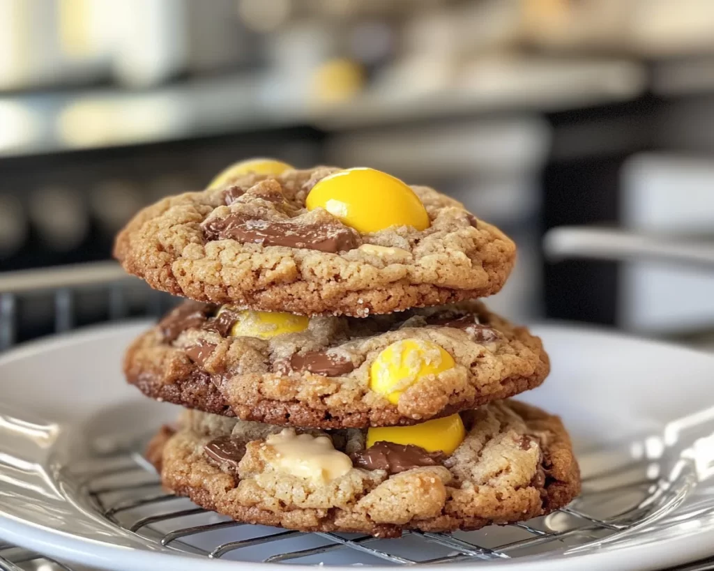 Cadbury Egg Cookies (Soft + Chewy)
